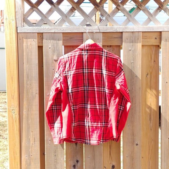 FALL PLAID Button Up Shirt Women's Medium LOVE ELLEN BNWT - Picture 4 of 12